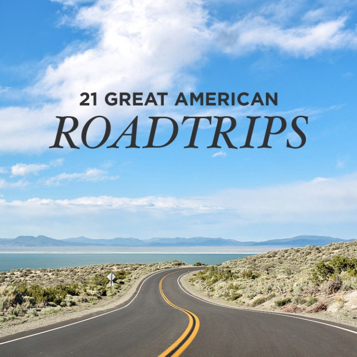 Road trip routes great american
