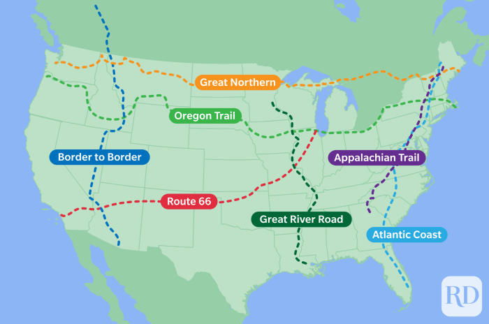 Trip road routes states united map across american ultimate roadtrip trips guide popular take iconic exciting most look